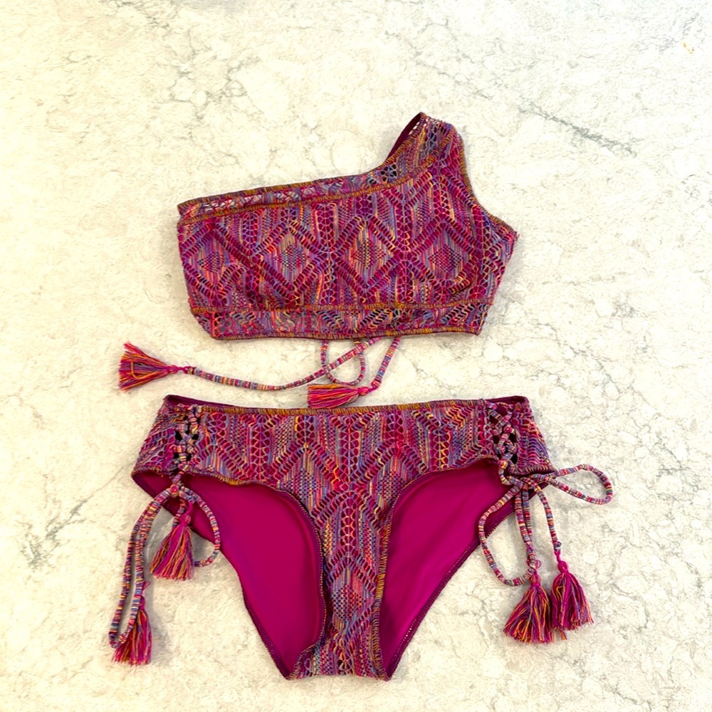 super cute and sexy becca tassel bikini